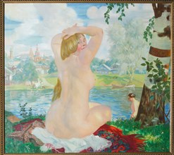 A Bather, 1921. Artist: Kustodiev, Boris Michaylovich (1878-1927)