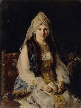 Boyar's Wife, 1880. Artist: Makovsky, Konstantin Yegorovich (1839-1915)