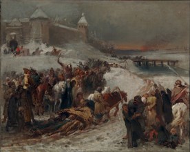 The Time of Troubles. Artist: Makovsky, Konstantin Yegorovich (1839-1915)