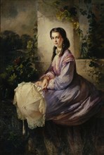 Portrait of Countess S.L. Stroganova, 1864. Artist: Makovsky, Konstantin Yegorovich (1839-1915)