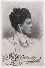Portrait of Princess Eugenia Maximilianovna of Leuchtenberg (1845-1925), 1900s. Artist: Mate (Mathé), Vasily Vasilyevich (1856-1917)