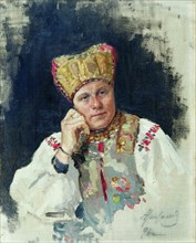 Russian peasant, 1896. Artist: Maximov, Vasili Maximovich (1844-1911)