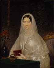 Portrait of Countess Tatyana Golitsyna (Potemkina), 1840s. Artist: Neff, Timofei Andreyevich (1805-1876)