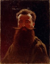 Self-Portrait, 1870s. Artist: Pryanishnikov, Illarion Mikhailovich (1840-1894)