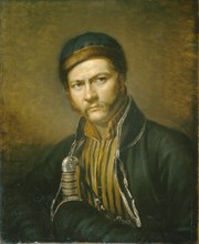 Portrait of the painter Alexander Orlowski (1777-1832), 1815. Artist: Reichel, Karl (1788-1857)