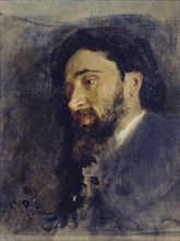 Portrait of the author Vsevolod M. Garshin (1855-1888), 1883. Artist: Repin, Ilya Yefimovich (1844-1930)