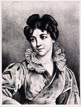Portrait of Countess Praskovya Petrovna Kutaysova (1784-1870), 1827. Artist: Rezvoy, Modest Dmitryevich (1806-1853)