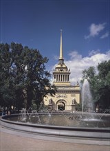 The Admirality in Saint Petersburg. The middle Tower of the Main Facade, 1806-1823. Artist: Sakharov, Andreyan Dmitrievich (1761-1811)