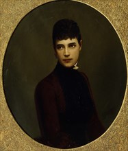 Portrait of Empress Maria Fyodorovna, Princess Dagmar of Denmark (1847-1928), Mid of the 19th cen.. Artist: Schilder, Nikolai Gustavovich (1828-1898)