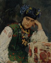 Portrait of Sofia Dragomirov, 1889. Artist: Serov, Valentin Alexandrovich (1865-1911)