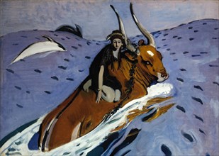 The Rape of Europa, 1910. Artist: Serov, Valentin Alexandrovich (1865-1911)