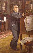Portrait of the composer Alexander Serov (1820-1871), 1889. Artist: Serov, Valentin Alexandrovich (1865-1911)