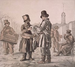 Street Sbiten Seller (From the Series These Are Our People), 1842. Artist: Shchedrovsky, Ignati Stepanovich (1815-1870)