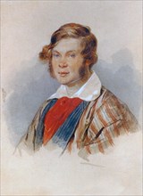 Portrait of the Poet Prince Pyotr A. Vyazemsky (1792-1878), 1830s. Artist: Sokolov, Pyotr Fyodorovich (1791-1848)