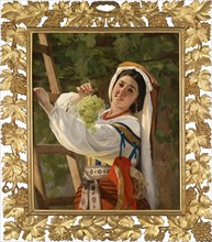 A laughing Girl in South Italian dress, 1857. Artist: Sorokin, Yevgraf Semyonovich (1821-1892)