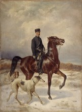The Hunter. Artist: Sverchkov, Nikolai Yegorovich (1817-1898)