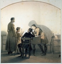 At the piano, 1855. Artist: Timm, Vasily (George Wilhelm) (1820-1895)