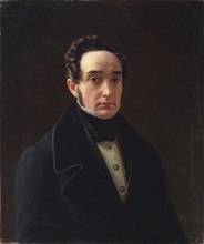 Portrait of Vladimir Ivanovich Panayev (1792-1859). Artist: Tyranov, Alexei Vasilyevich (1808-1859)