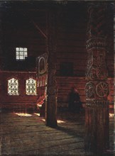 Interior of the Peter and Paul Church in Puchug, 1894. Artist: Vereshchagin, Vasili Vasilyevich (1842-1904)