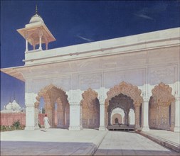 The throne hall of the Mughal Emperors in the Delhi Fort, 1875. Artist: Vereshchagin, Vasili Vasilyevich (1842-1904)