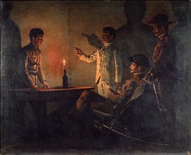 Interrogation of a Deserter, c.1901-1902. Artist: Vereshchagin, Vasili Vasilyevich (1842-1904)