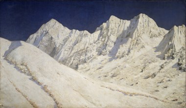 India. Snow on the Himalayas, 1874-1876. Artist: Vereshchagin, Vasili Vasilyevich (1842-1904)