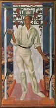 Portrait of the Mexican artist Roberto Montenegro Nervo (1887-1968), 1915. Artist: Yakovlev, Alexander Yevgenyevich (1887-1938)