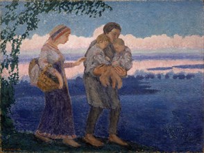 Evening homecoming, 1906. Artist: Yakovlev, Mikhail Nikolayevich (1880-1942)