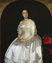 Portrait of Princess Maria Vasilyevna Vorontsova (1819-1894), 1851. Artist: Zaryanko, Sergei Konstantinovich (1818-1870)