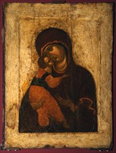 The Virgin of Vladimir, Last quarter of 15th cen.. Artist: Russian icon