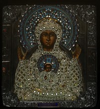 Our Lady of the Sign, Early 18th cen.. Artist: Russian icon