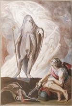 Teiresias Foretells the Future to Odysseus, 1780-1783. Artist: Füssli (Fuseli), Johann Heinrich (1741-1825)
