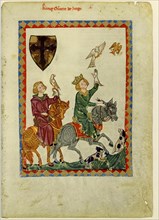 King Conrad the Younger (From the Codex Manesse), Between 1305 and 1340. Artist: Anonymous