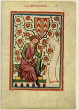Rudolf II of Fenis (From the Codex Manesse), Between 1305 and 1340. Artist: Anonymous
