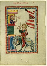 Count Konrad von Kirchberg (From the Codex Manesse), Between 1305 and 1340. Artist: Anonymous