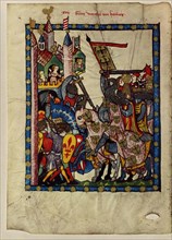 Count Wernher von Homberg (From the Codex Manesse), Between 1305 and 1340. Artist: Anonymous