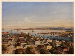General View of Sevastopol, 1856. Artist: Bossoli, Carlo (1815-1884)