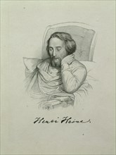 Portrait of the poet Heinrich Heine (1797-1856), 1851. Artist: Gleyre, Charles (1808-1874)