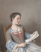A girl reading (La liseuse), 1746. Artist: Liotard, Jean-Étienne (1702-1789)