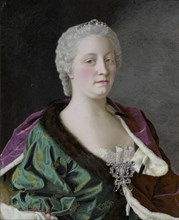 Portrait of Empress Maria Theresia of Austria (1717-1780), 1747. Artist: Liotard, Jean-Étienne (1702-1789)