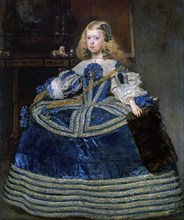 Infanta Margarita Teresa (1651-1673) in a Blue Dress, 1659. Artist: Velàzquez, Diego (1599-1660)