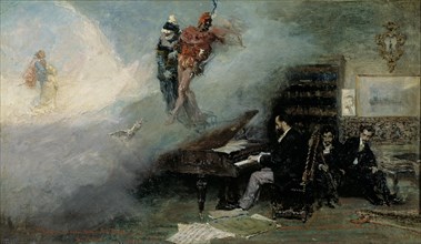Fantasy on Faust (Fantasía sobre Fausto), 1866. Artist: Fortuny, Marià (1838-1874)