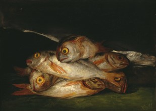 Still Life with Golden Bream, 1808-1812. Artist: Goya, Francisco, de (1746-1828)