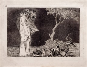Fearful Folly (from the series Los Disparates (Follies), 1815-1819. Artist: Goya, Francisco, de (1746-1828)