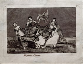 Feminine Folly (from the series Los Disparates (Follies), 1815-1819. Artist: Goya, Francisco, de (1746-1828)