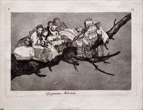 Ridiculous Folly (from the series Los Disparates (Follies), 1815-1819. Artist: Goya, Francisco, de (1746-1828)