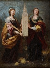 Saints Justa and Rufina, ca 1665. Artist: Murillo, Bartolomé Estebàn (1617-1682)