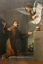 Saint Francis receives the Stigmata, First third of 17th cen.. Artist: Ribera, José, de (1591-1652)