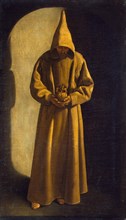 Saint Francis with a Skull in his Hands, c.1630. Artist: Zurbarán, Francisco de, (School)