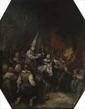 Convicted by the inquisition, ca 1860. Artist: Lucas Velázquez, Eugenio (1817-1870)